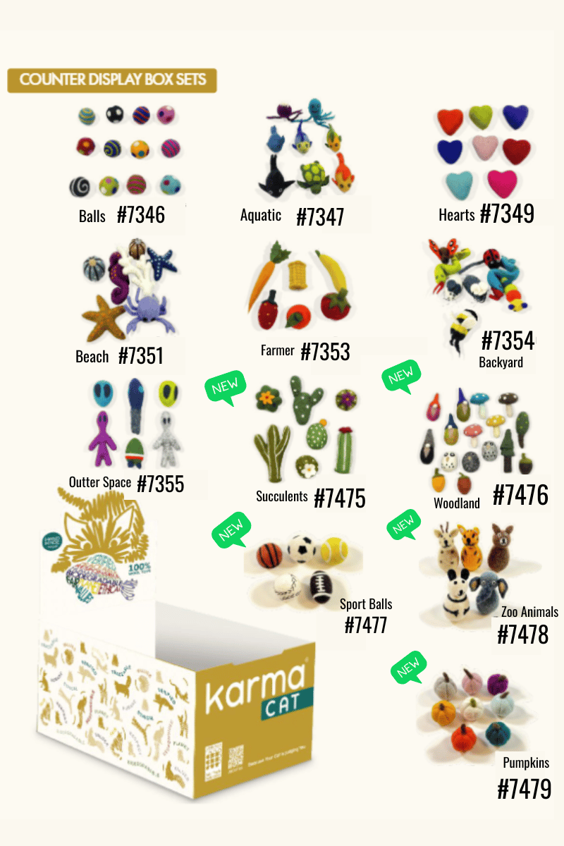 Dharma Dog Karma Cat - Toy - Woodland - 60ct Display