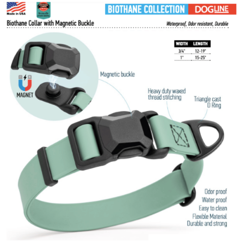 Dogline - Biothane Collar with Magnetic Buckle