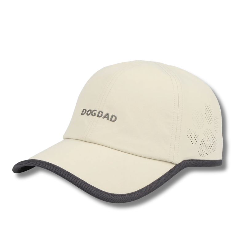 HatPhile - Performance Baseball Cap - Dad Dog - Cream