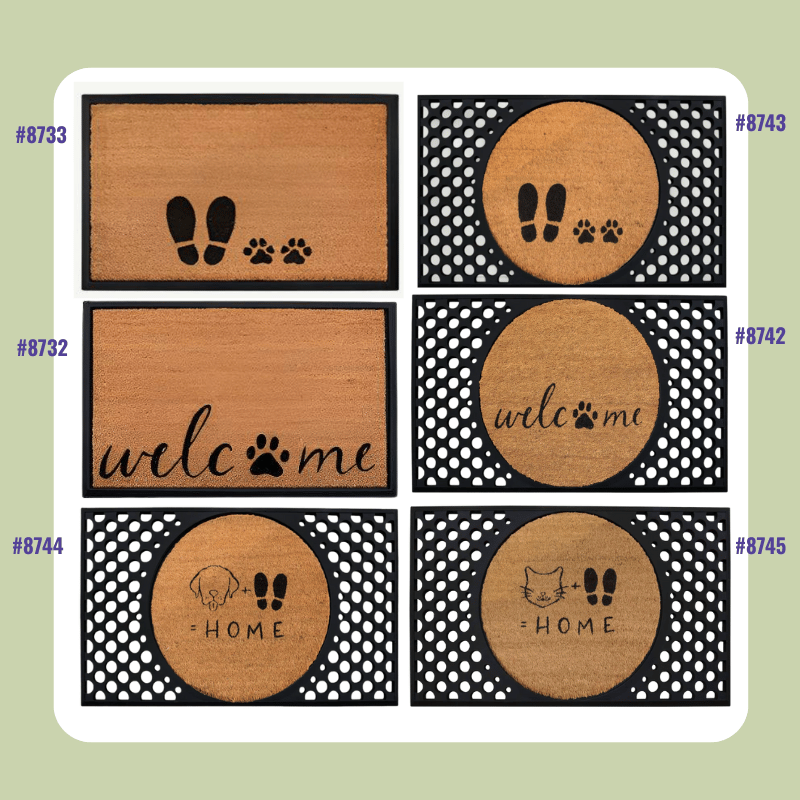 4 Cats & Dogs - Convertible Mat - Cat + Feet = Home (Frame Included)