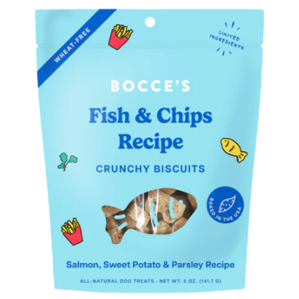 Bocce's Bakery - Biscuits - Fish & Chips  - 5oz