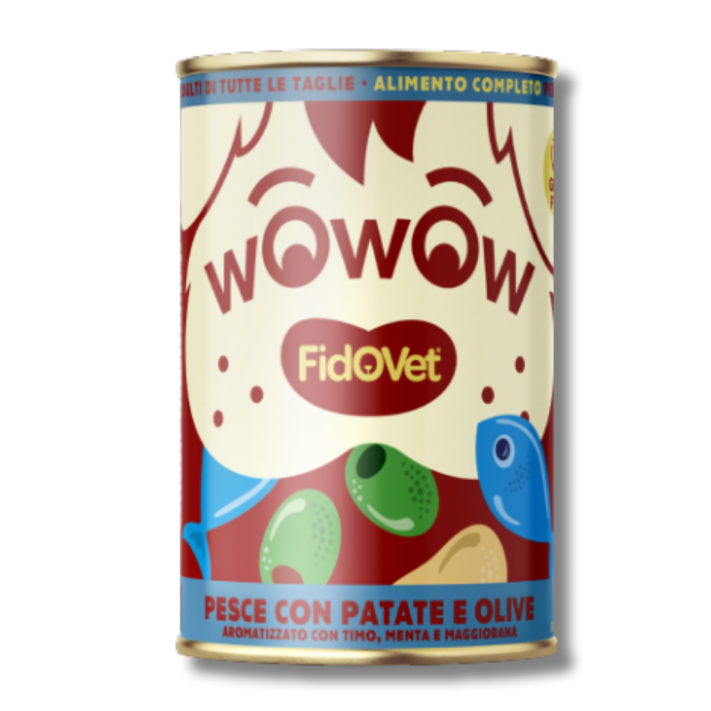 FidOVet - Wowow Adult - Fish with Potatos & Olives - 12x 400g