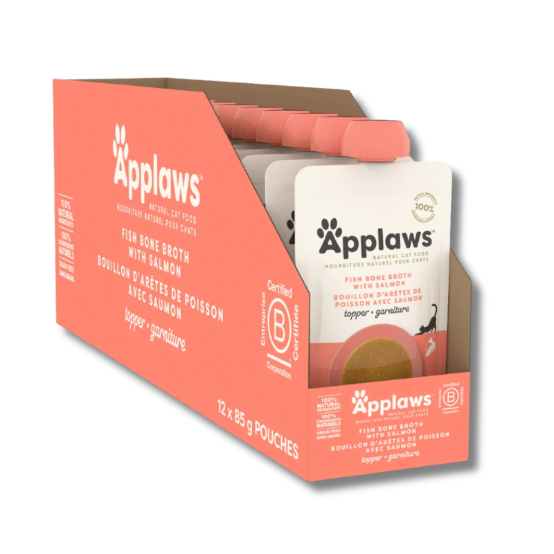 Applaws - Spout Pouch - Fish Bone Broth w/ Salmon - 85g (12)