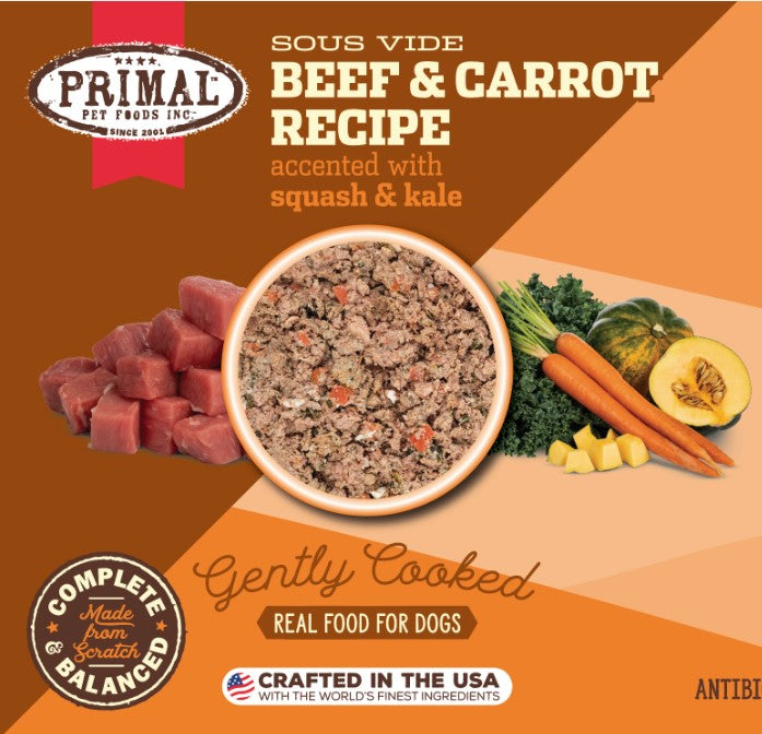PRIMAL - Gently Cooked Beef & Carrot Recipe - 8oz