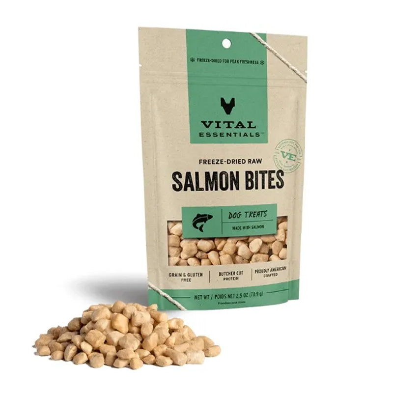 Vital Essentials - Dog GF Freeze-Dried Salmon Treats - 2.5oz