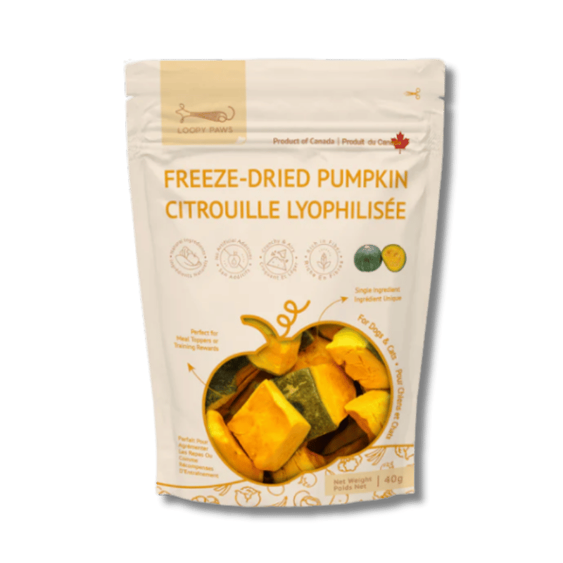 Loopy Paws - Treats - Freeze-Dried - Fruity Crunchy - Kabocha Pumpkin - 40g