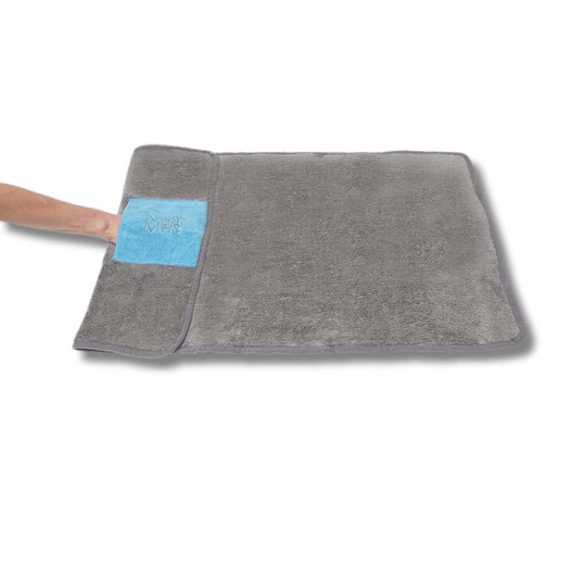 Messy Mutts - Towel - Microfiber - Med Grey