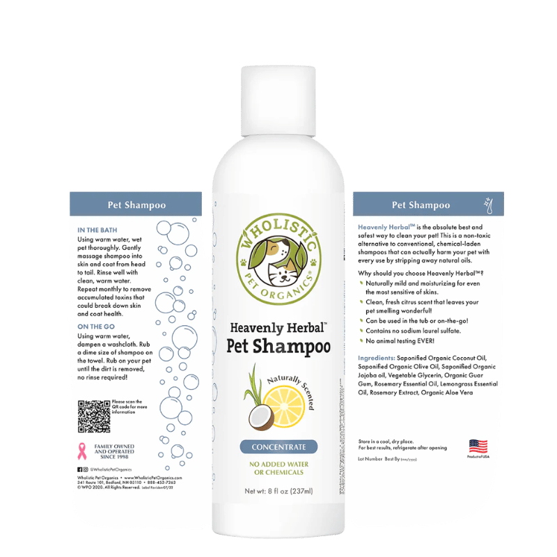 Wholistic Pet Organics - Heavenly Herbal Pet Shampoo
