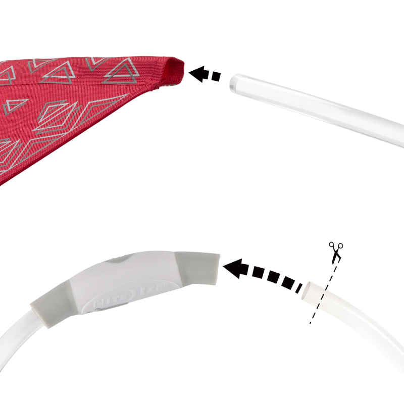 NITE IZE - NiteHowl® Bandana Rechargeable LED Safety Necklace - Disc-O Select™