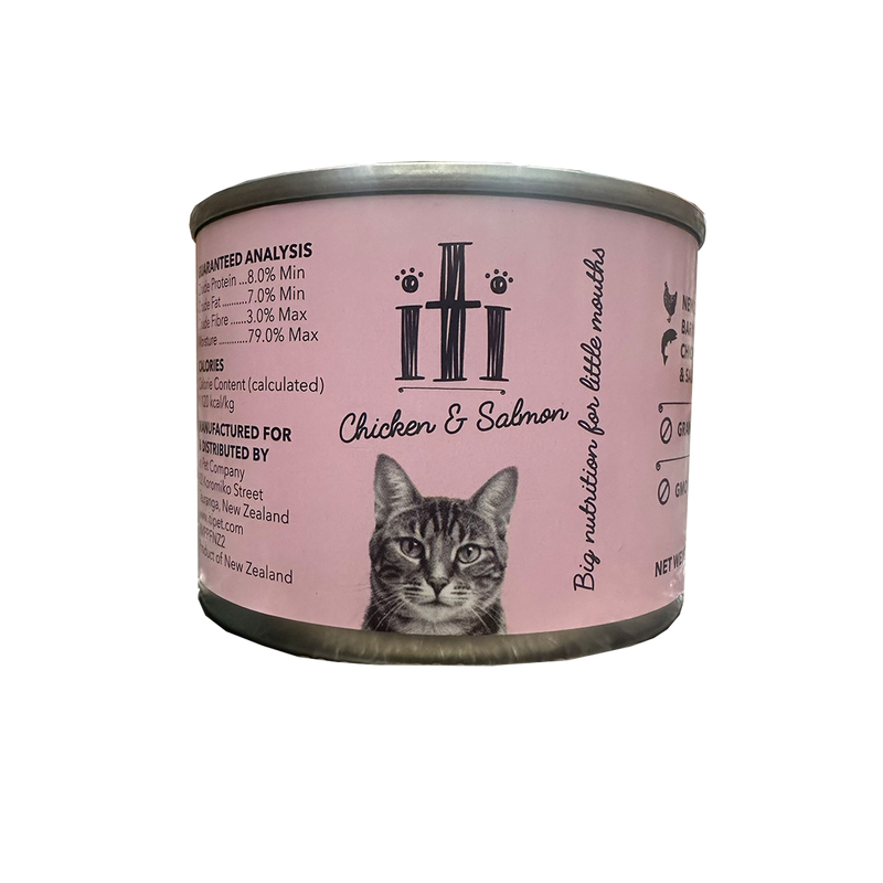 iTi -Kiti Grain Free Canned Chicken & Salmon Cat (175g x 24)
