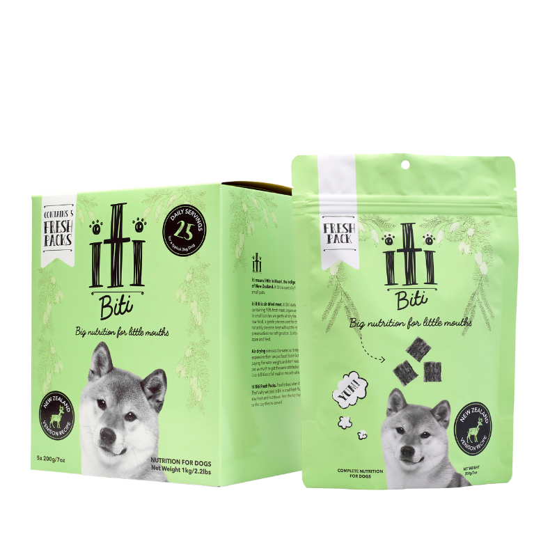 iTi -Biti -Air Dried for Dogs - Venison Pouches (5 x 200g)