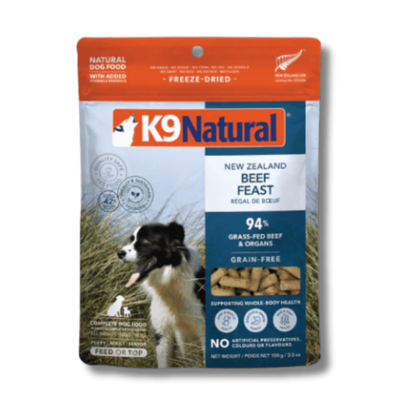 K9 Natural - Topper - Freeze Dried - Beef Feast 100g