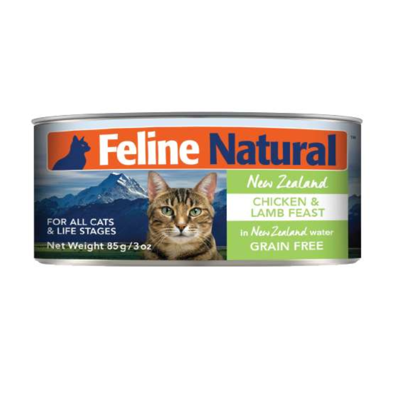 Feline Natural - Chicken & Lamb Can- 85g (case of 24)