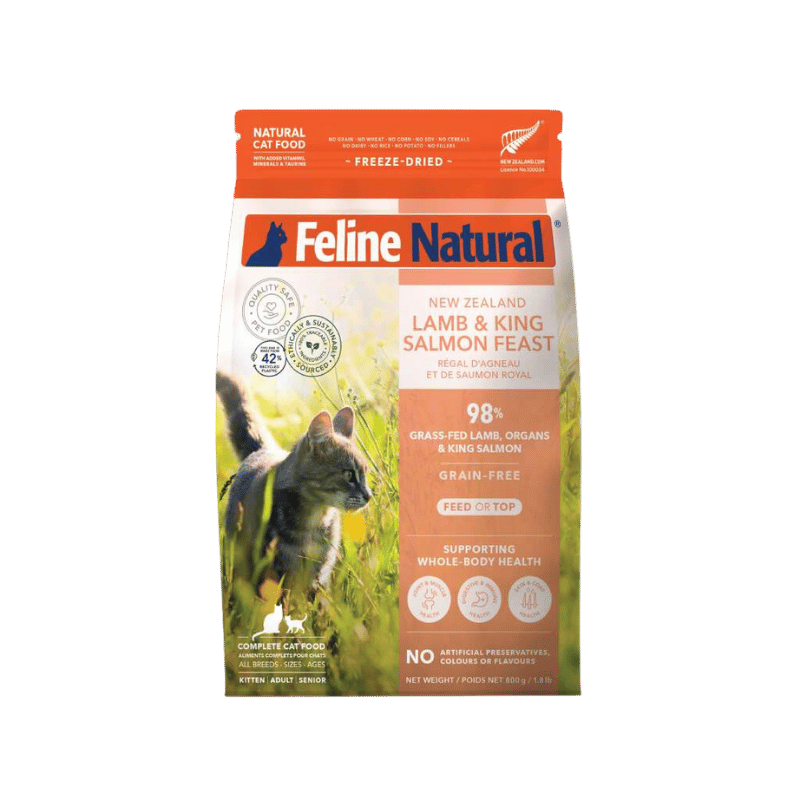 Feline Natural  - Freeze Dried  - Lamb & King Salmon Feast - 800g