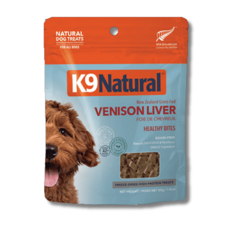 K9 Natural - Treats - Freeze-Dried - Healthy Bites - Venison Liver - 50g