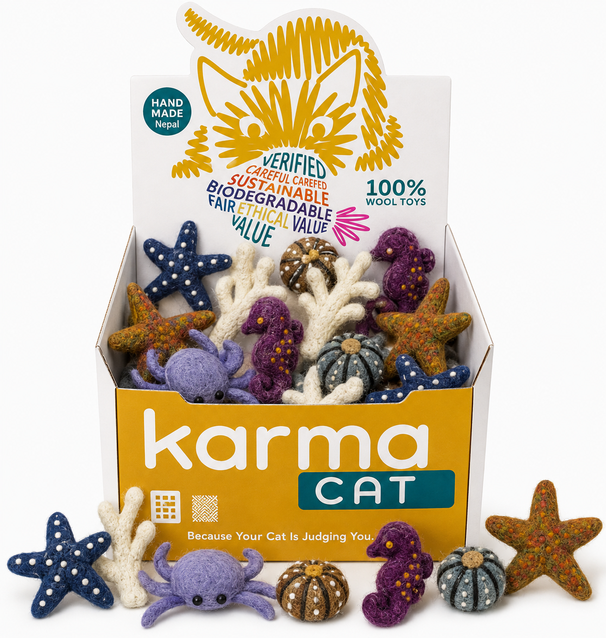 Dharma Dog Karma Cat - Toy - Beach - 60ct