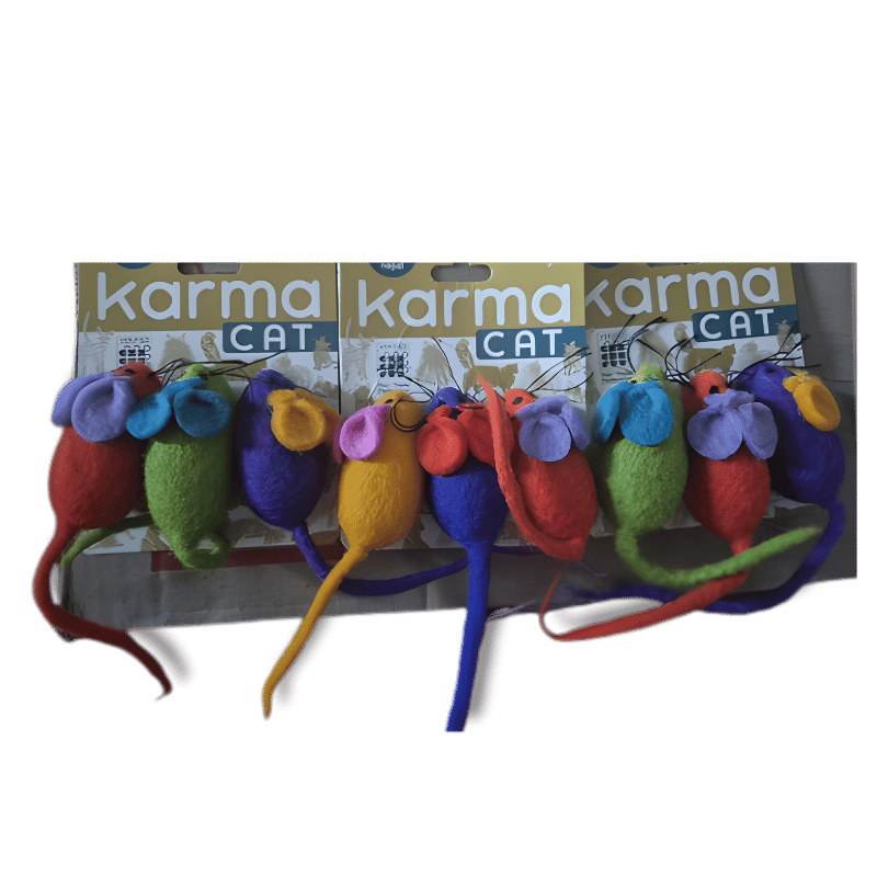 Dharma Dog Karma Cat - Toy - Mice - 3pk