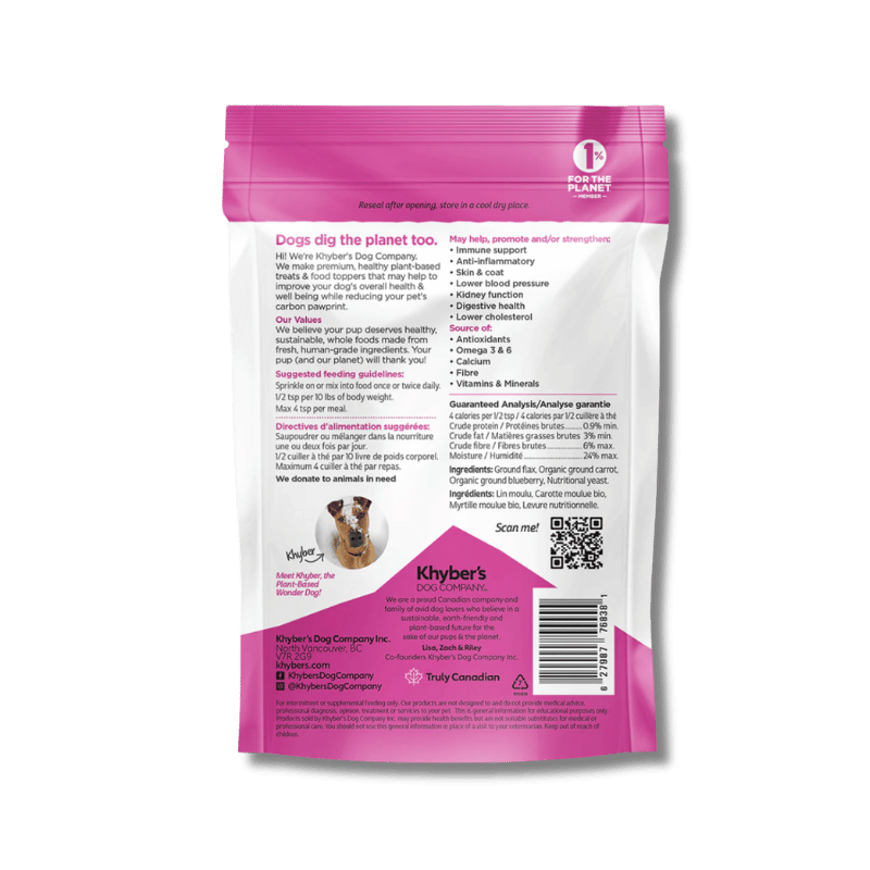 Khyber's - Supplement - Flax, Fruit & Veg - Perfect Poops - 170g