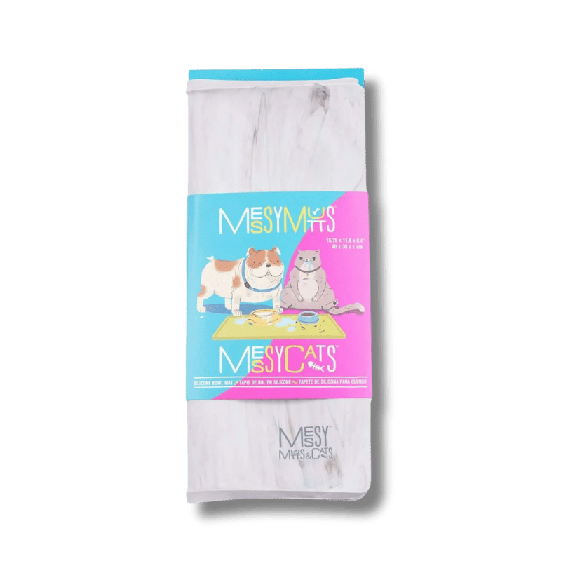 Messy Mutts - Bowl Mat - Raised Edge - Silicone -  Marble