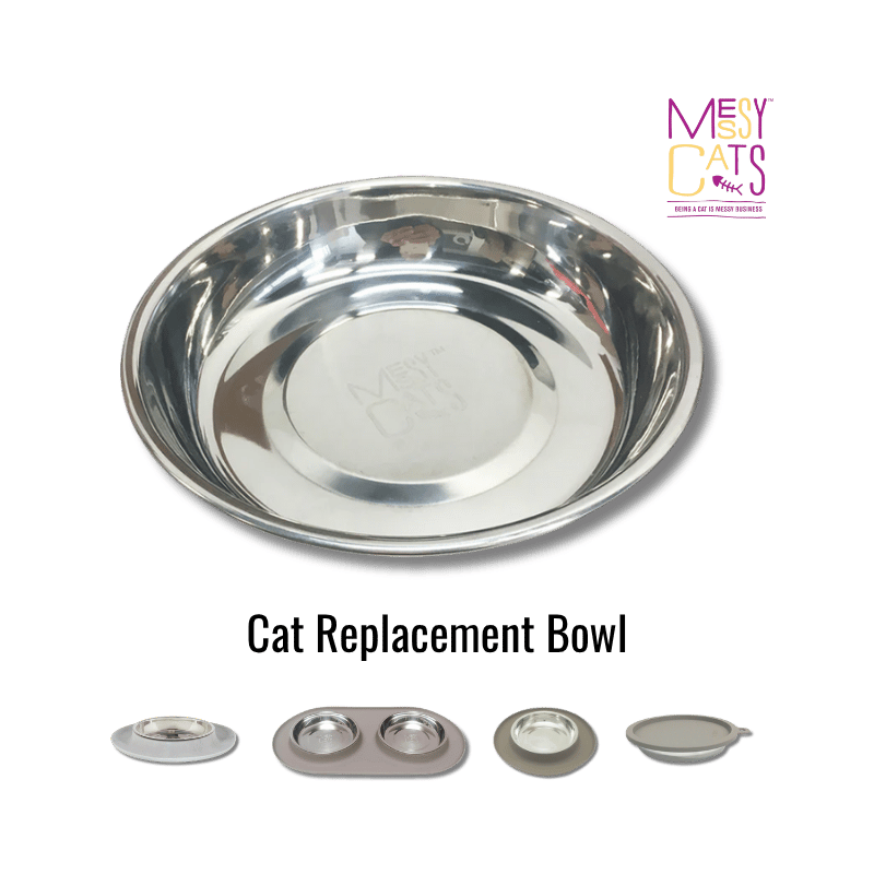 Messy Cats - Bowl - Stainless Steel / Replacement