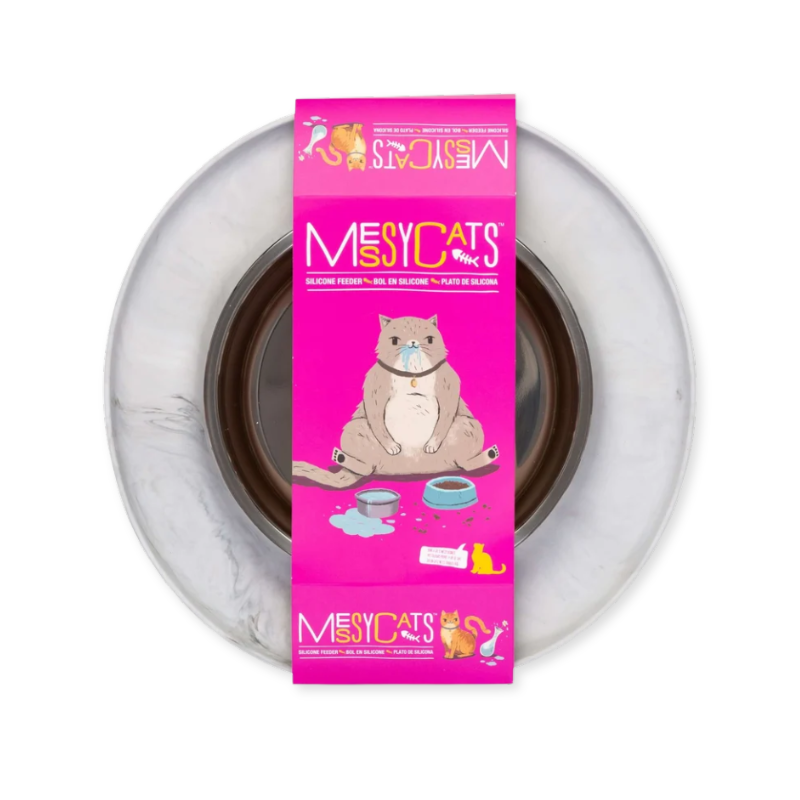 Messy Cats -  Feeder - Silicone - Marble