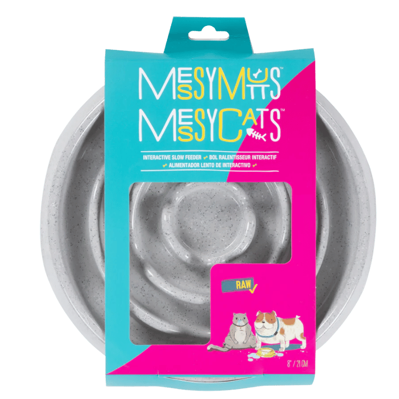 Messy Mutts - Feeder - Slow - Melamine - Round - 3 Cup