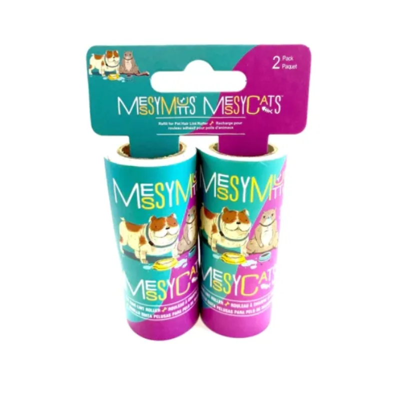 Messy Mutts - Travel - Lint Rolls - Replacement - 2 Pack