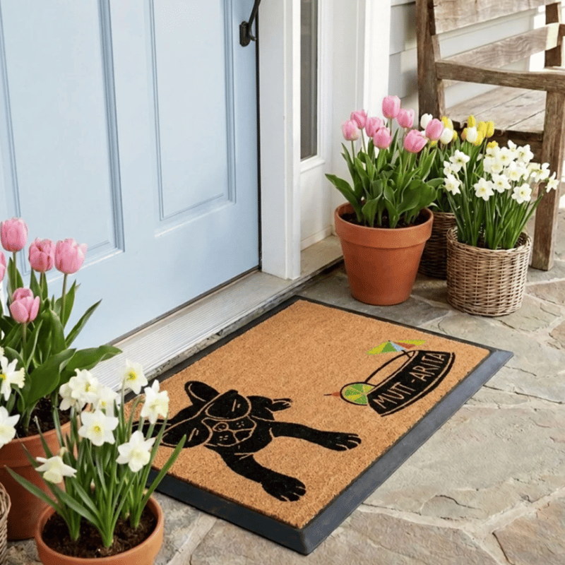 4 Cats & Dogs - Door Mat - Summer - Muttarita - Dog