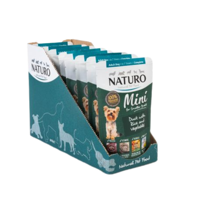 Naturo - Adult Mini Duck & Rice 8 x 150g Pouch