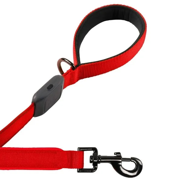 NITE IZE- NiteDog Rechargeable LED Leash - Red/Red LED