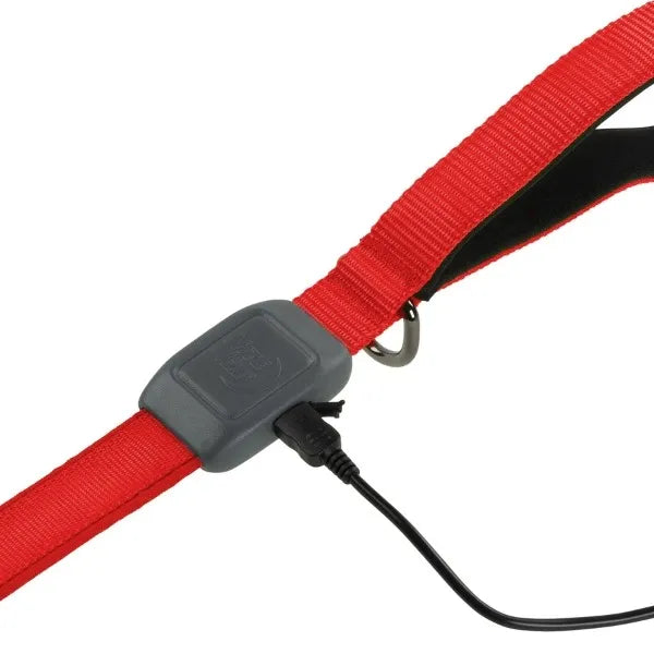 NITE IZE- NiteDog Rechargeable LED Leash - Red/Red LED