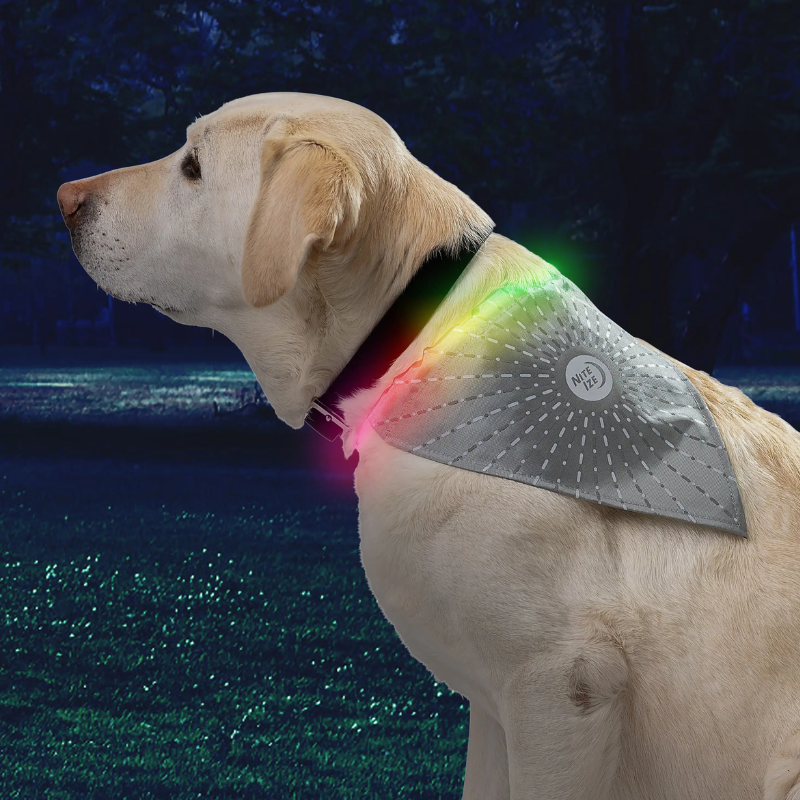 NITE IZE - NiteHowl® Bandana Rechargeable LED Safety Necklace - Disc-O Select™