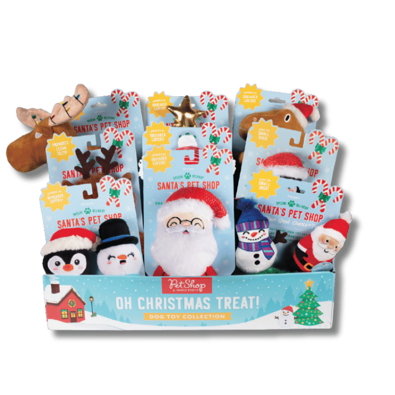 Fringe Studio - Dog - Toy - Holiday - Plush - Oh Christmas Treat Assortment - Display - 36pc