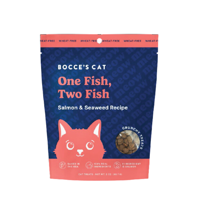 Bocce's Bakery - Cat - One Fish, Two Fish Salmon & Seaweed Treats 2oz