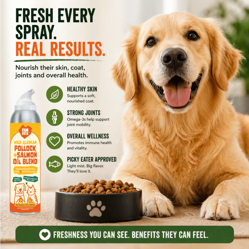 Fam-Pets - Alaskan - Pollock & Salmon - Omega-3 Fish Oil - Spray