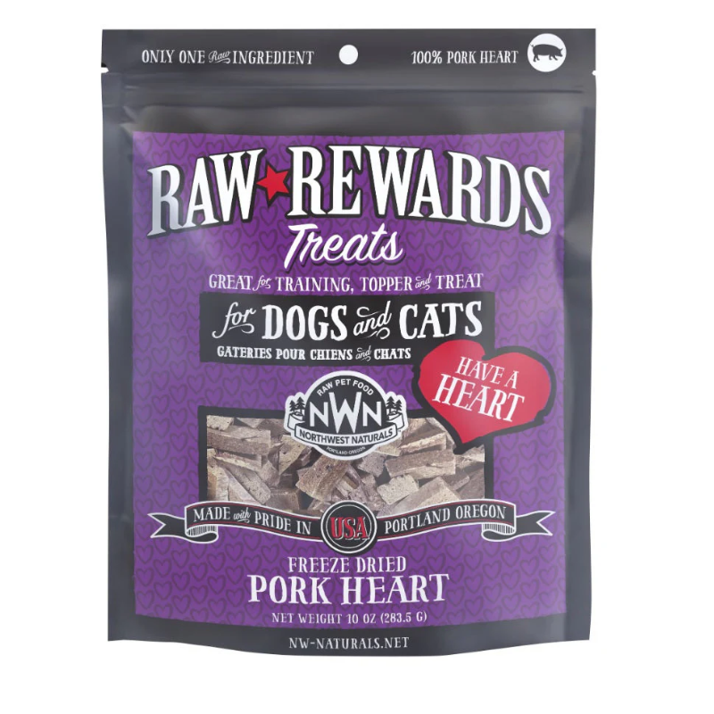 Northwest Naturals - Treats - Pork Hearts 10 oz