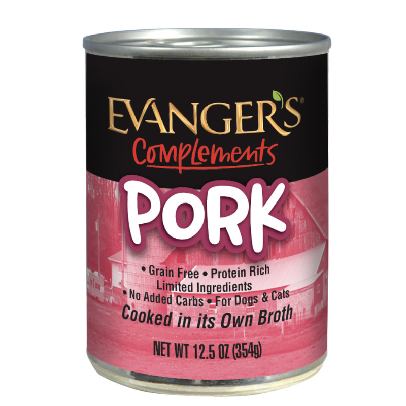 Evangers - Grain-Free Pork for Dogs & Cats - 6oz [January 25 Expiry]