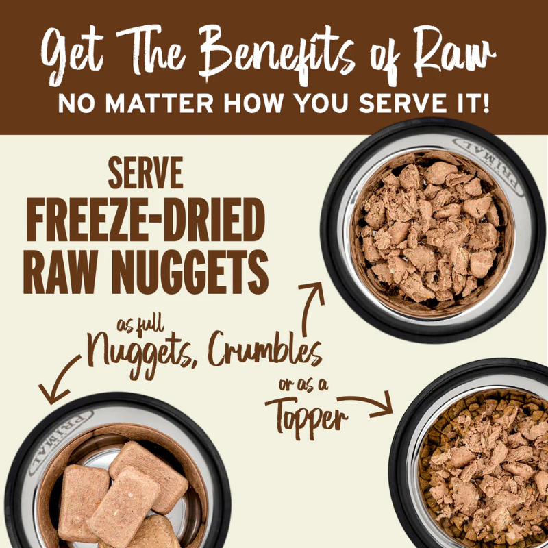 PRIMAL - Canine - Freeze-Dried - Nuggets - Duck+