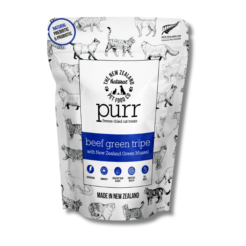 NZ Natural Pet Food Co - Freeze Dried - Treats - Meow - Beef Green Tripe 40g