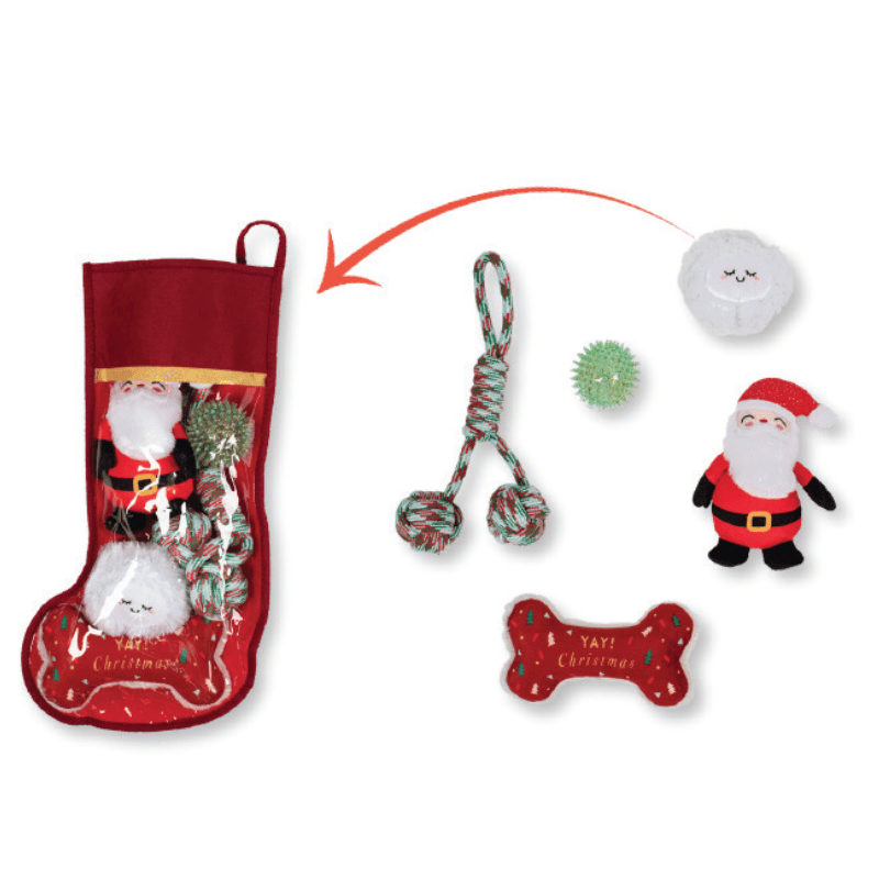 Fringe Studio - Santa Paws - Dog Toy Stocking