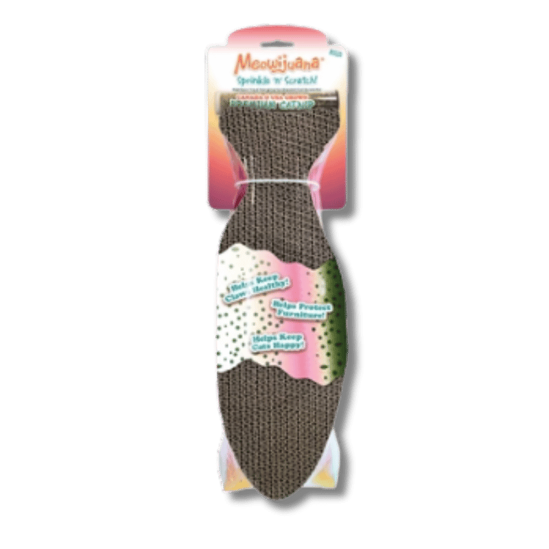 Meowijuana - Catnip - Toy - Scratcher - " Sprinkle 'n' Scratch" - Fish
