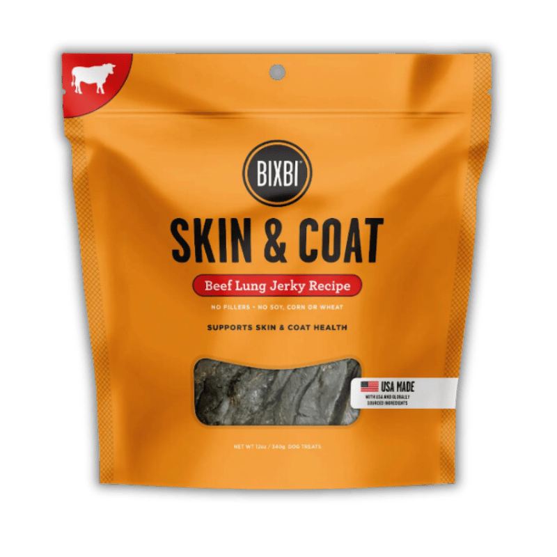 BIXBI - Skin & Coat Jerky- Beef Lung- 12oz