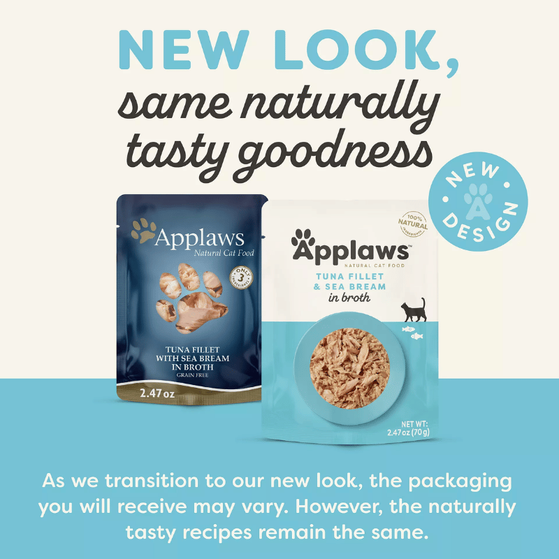 Applaws - Pouch - Tuna fillet & Seabream - 70g - Case/12