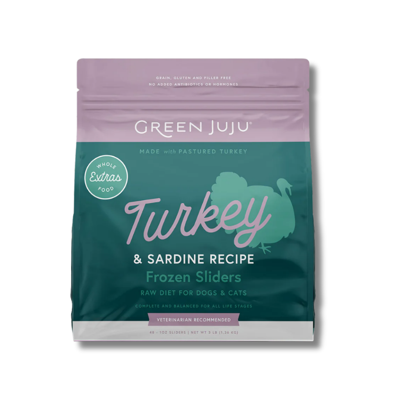 Green Juju - Frozen - Sliders - Turkey & Sardine Recipe