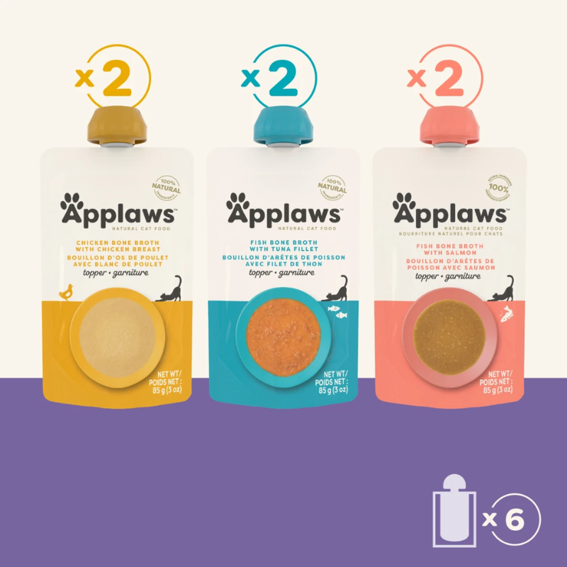 Applaws - Spout Pouch - Multipack - Broth - Variety 85g (6)