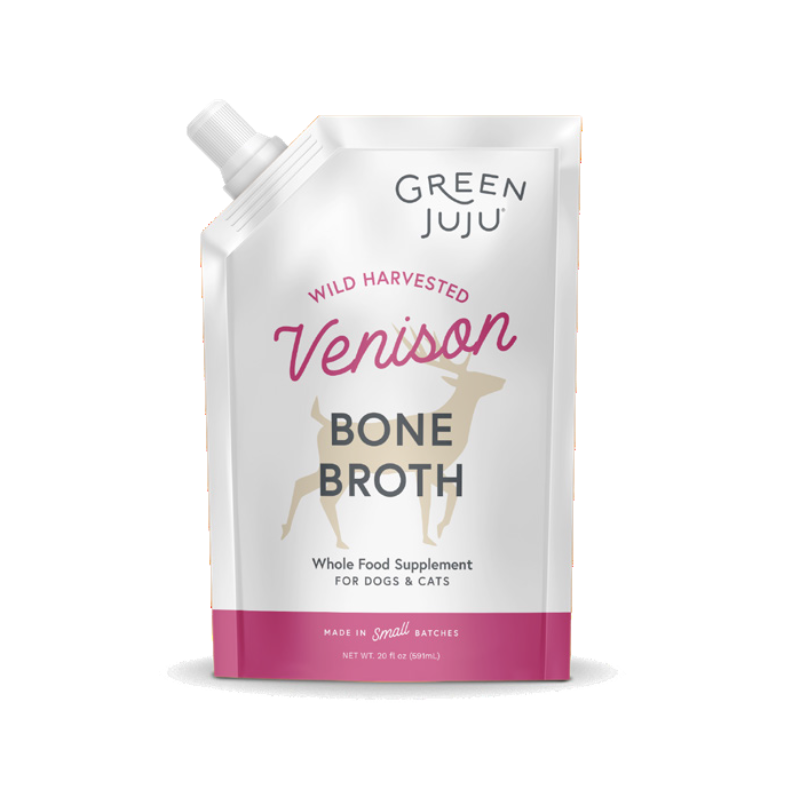 Green Juju - Frozen - Venison Bone Broth - 20oz