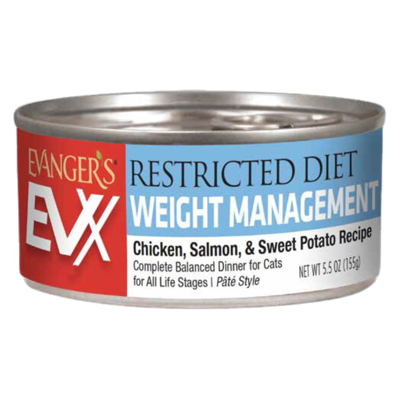Evangers -  EVX Restricted Diet -  Weight Management Chicken & Sweet Potato for Cats - 5.5oz