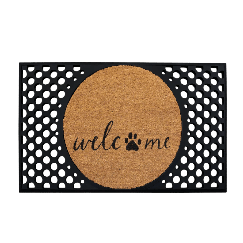 4 Cats & Dogs - Convertible Mat - Welcome & Paw (Frame Included)