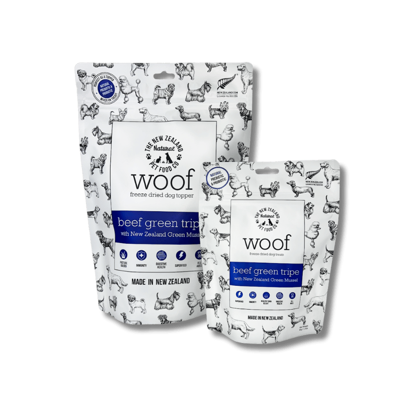 NZ Natural Pet Food Co - Freeze Dried - Treats - Woof - Beef - Green Tripe