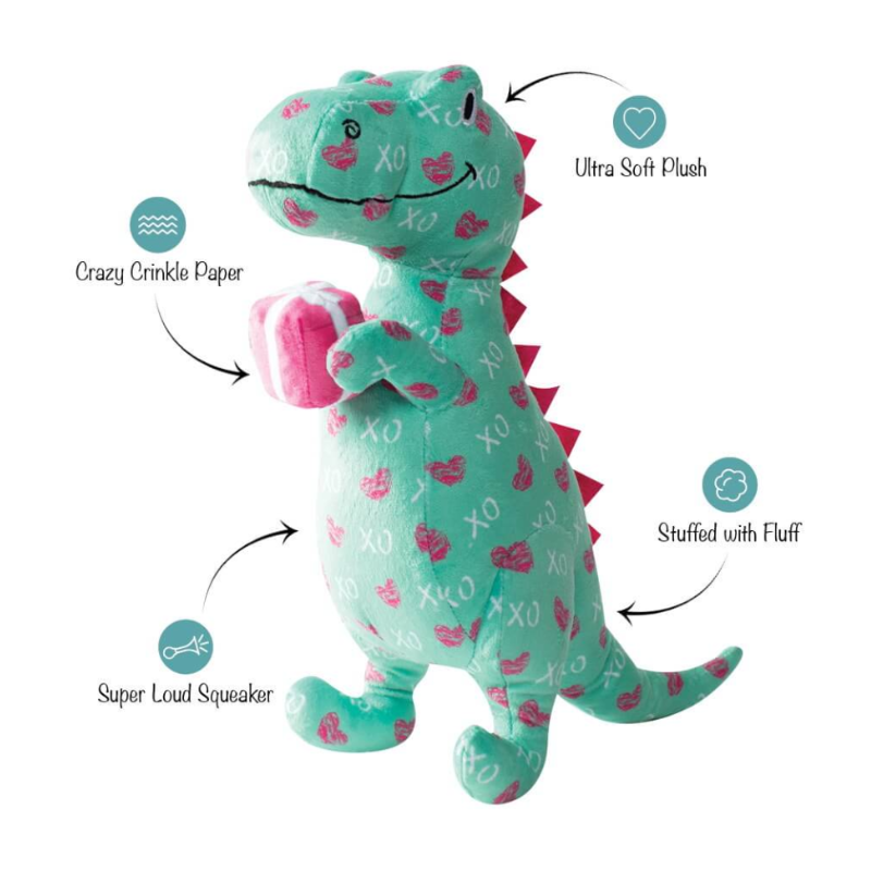 Fringe Studio -  XO Rex Plush Dog Toy